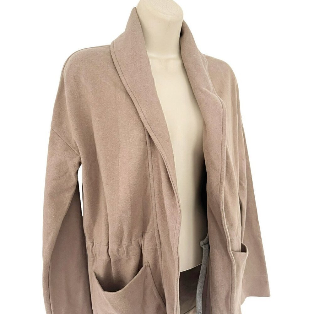 James Perse Green Amo Shawl Collar Open Front Jacket Blazer Size 0 or US XS NWT - Picture 2 of 12